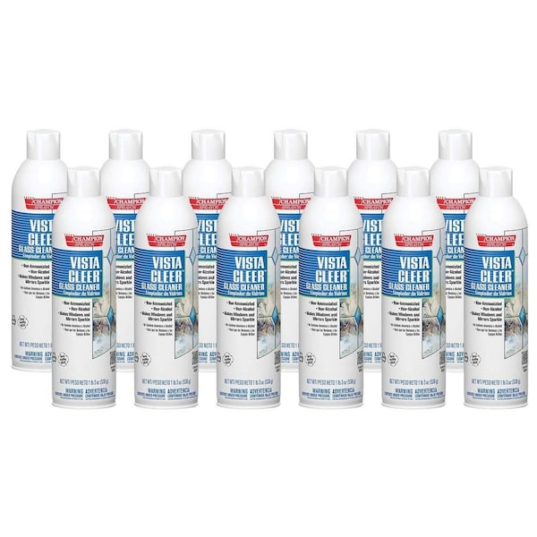 Chase Products Champion Sprayon Vista Cleer Glass Cleaner net 19 oz. Case: 12 cans., 12PK 5155 - main
